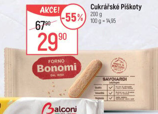 Piškoty cukrářské Bonomi