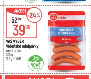 Váš výběr Vídeňské minipárky