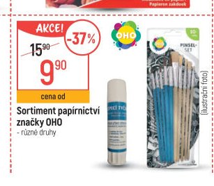 Sortiment papírnictví značky OHO