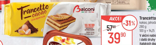 Dezert Trancetto Balconi