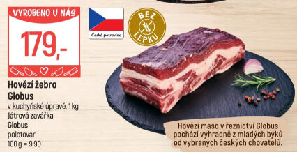 Hovězí žebra s kostí Globus