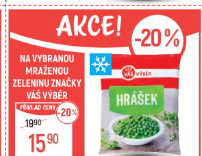 Hrášek mražený Váš Výběr