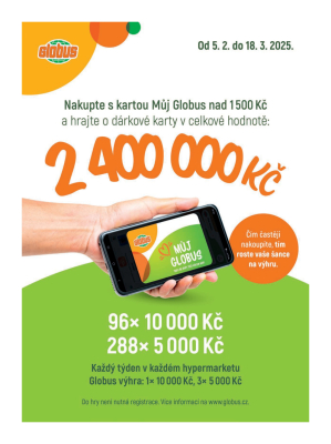 akční leták Globus 5.3.2025-11.3.2025
