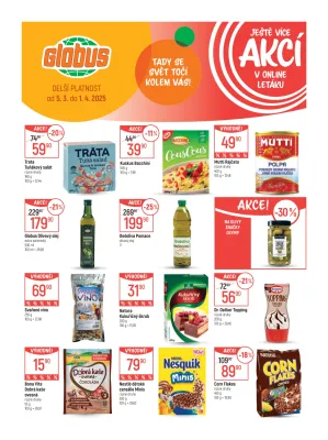 akční leták Globus 5.3.2025-11.3.2025