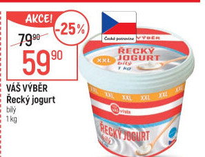 Jogurt řecký bílý Váš Výběr