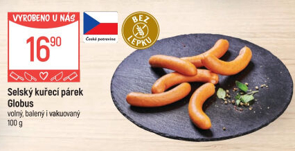 Párky kuřecí Selské Globus