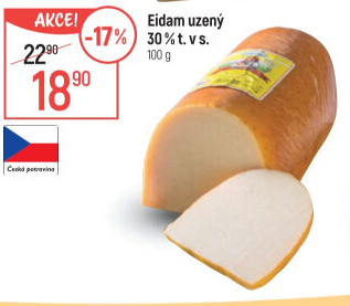 Sýr Eidam uzený 30% Lacrum