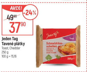 Sýr tavený plátky Jeden Tag