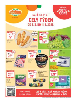 akční leták Globus 5.3.2025-11.3.2025