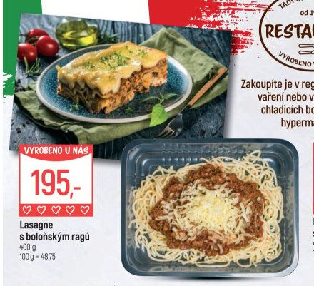 Lasagne s boloňským ragú