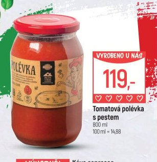 Tomatová polévka s pestem