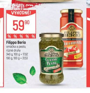 Filippo Berio omáčka a pesto
