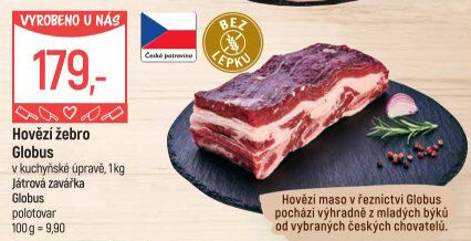 Hovězí žebra s kostí Globus