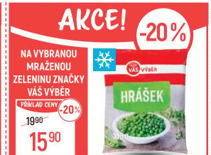 Hrášek mražený Váš Výběr