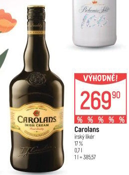 Likér irský Carolans
