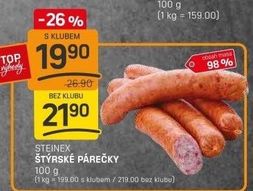 Párečky štýrské Steinex