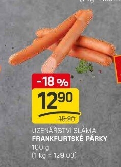 Párky frankfurtské Sláma