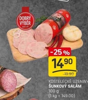 Salám šunkový Dobrý výběr