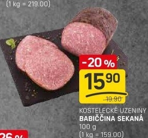 Sekaná babiččina Kostelecké uzeniny