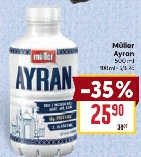 Jogurtový nápoj Ayran Müller