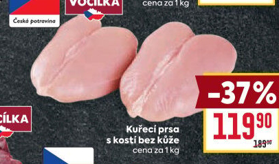 Kuřecí prsa s kostí Vocílka