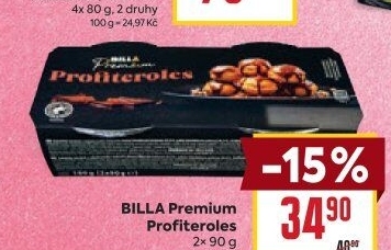 Profiteroles Billa Premium