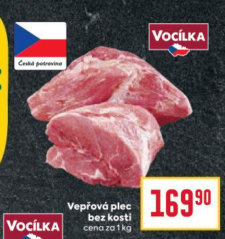 Vepřová plec bez kosti Vocílka
