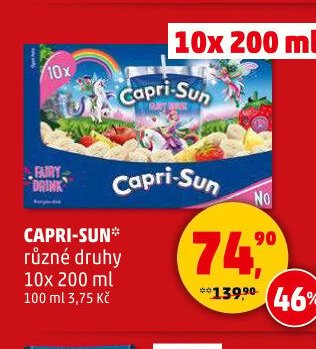 CAPRI-SUN různé druhy