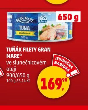 TUŇÁK FILETY GRAN MARE