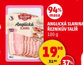 Anglická slanina Řezníkův talíř