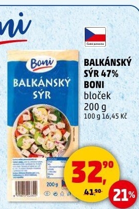 Balkánský sýr Boni