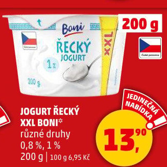 Bílý jogurt řeckého typu Boni