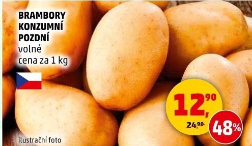 Brambory konzumní pozdní