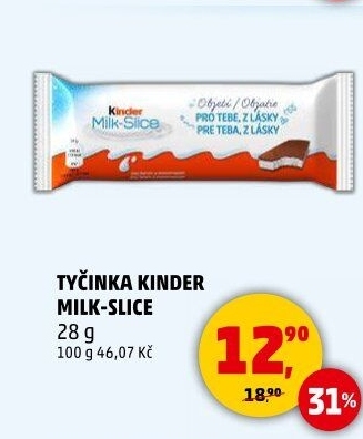 Řez mléčný Kinder