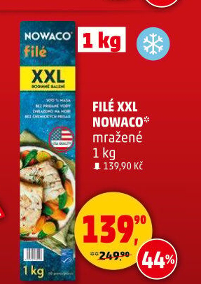 Rybí filé mražené Nowaco