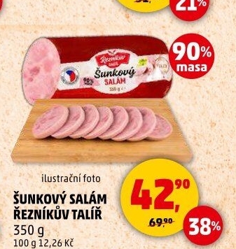 Salám šunkový Řezníkův talíř