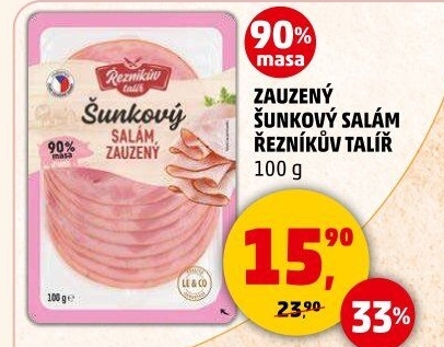 Salám šunkový zauzený Řezníkův talíř