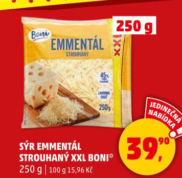 Sýr Ementál strouhaný Boni