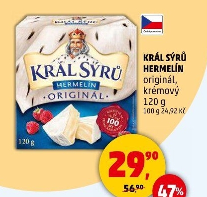 Sýr Hermelín Král sýrů