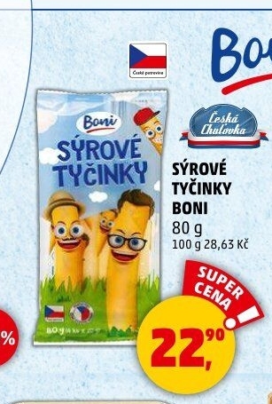 Sýrové tyčinky pro děti Boni