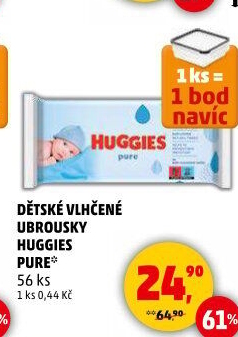 Vlhčené ubrousky dětské Pure Huggies