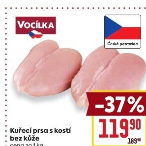 Kuřecí prsa s kostí Vocílka