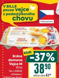 Vejce z podestýlky M Srdce Domova