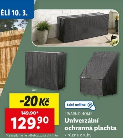 Ochranná plachta univerzální Livarno Home