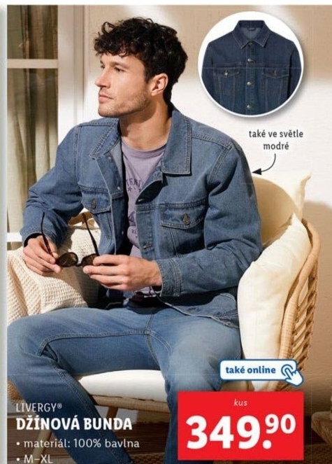Pánská džínová bunda Livergy