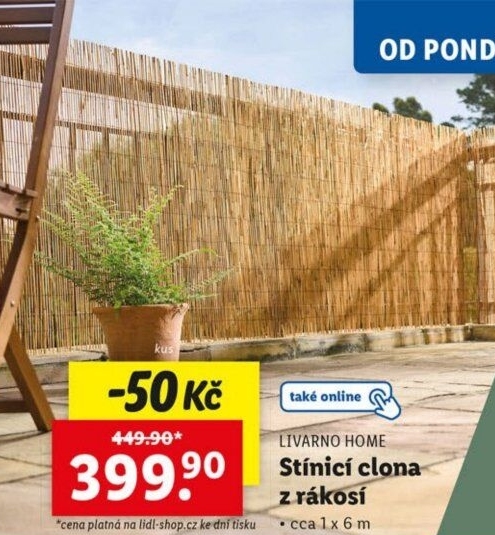 Stínící clona Livarno Home