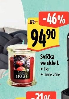 Svíčka ve skle L