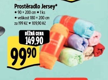 Prostěradlo Jersey