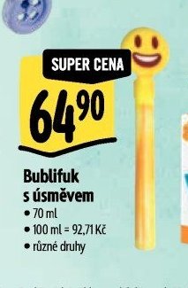 Bublifuk s úsměvem