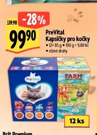 PreVital Kapsičky pro kočky